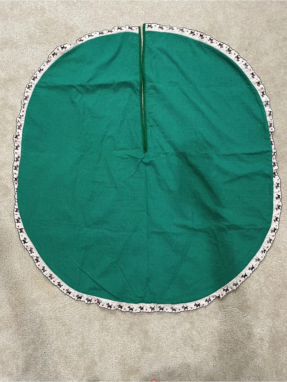 Vintage Christmas tree skirt